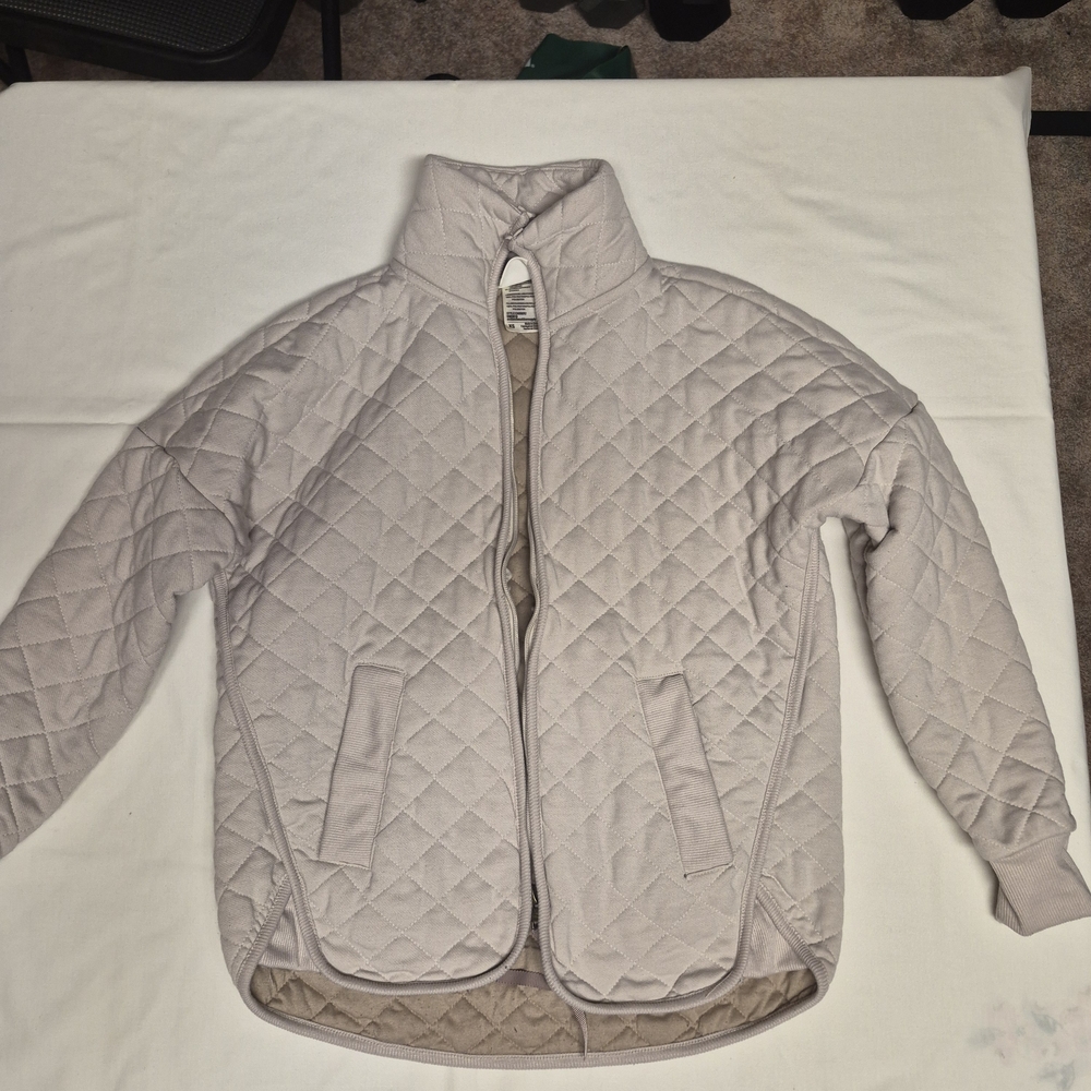 Avalanche Outdoor Supply Co Womens XS Tan Quilted Full Zip Mock Neck Jacket - Picture 1 of 3
